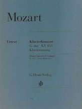 Piano Concerto in G Major, K. 453 piano sheet music cover